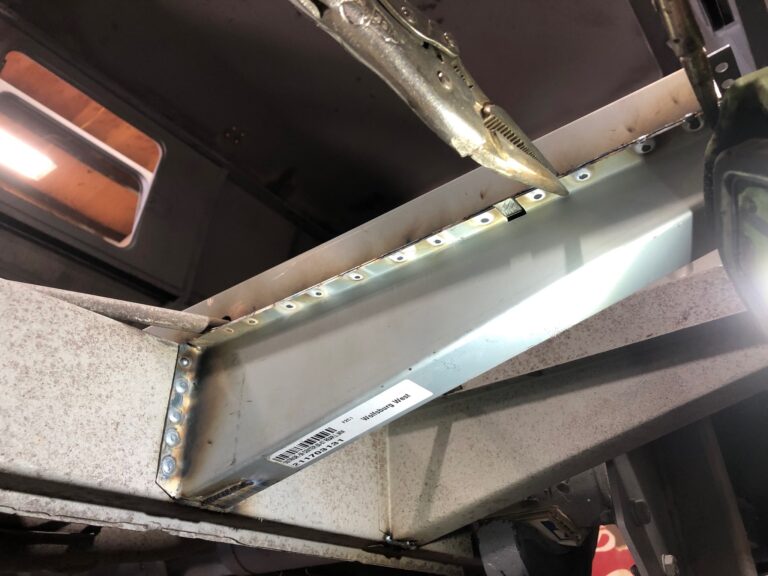 1959 sub hatch Westy camper bus rust repair starts silver lining auto restoration