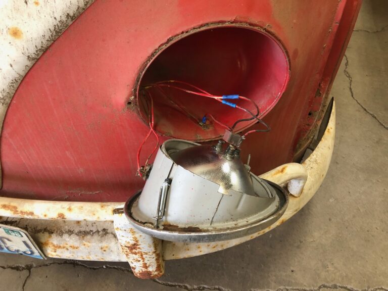 1959 sub hatch Westy camper bus tear down silver lining auto restoration