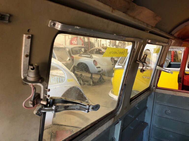 1959 sub hatch Westy camper bus tear down silver lining auto restoration