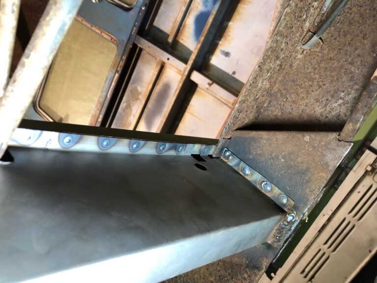 1960 15 window deluxe vw bus sub frame and rear panel repair silver lining auto restoration