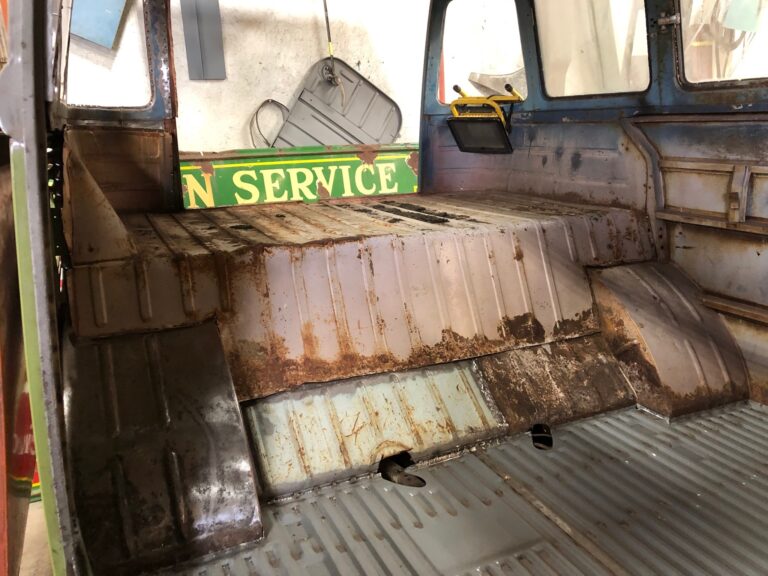 1960 15 window deluxe vw bus main floor replacement silver lining auto restoration