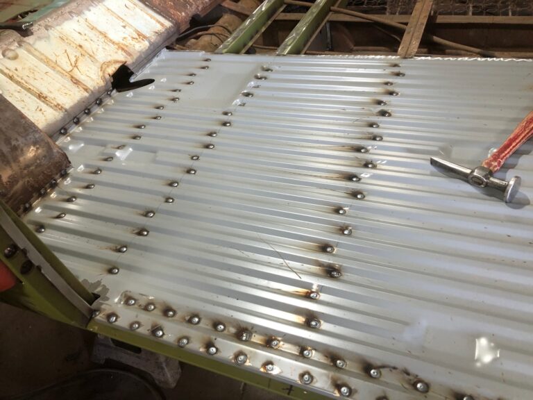 1960 15 window deluxe vw bus main floor replacement silver lining auto restoration