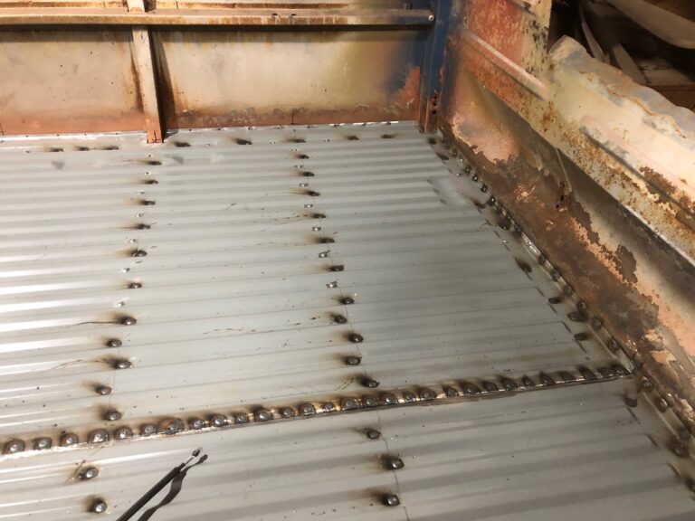 1960 15 window deluxe vw bus main floor replacement silver lining auto restoration