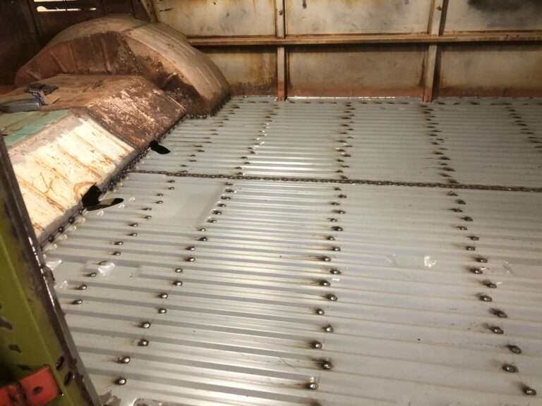 1960 15 window deluxe vw bus main floor replacement silver lining auto restoration