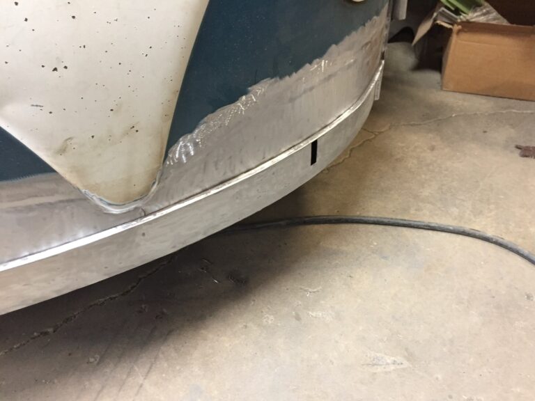 so-42 vw camper bus restoration misc rust repair and prep for media blast silver lining auto restoration