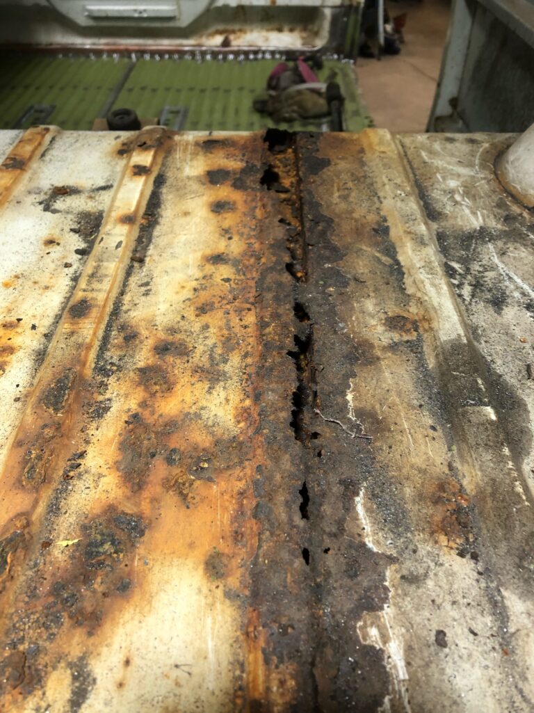 so-42 vw camper bus restoration cargo door rust repair silver lining auto restoration