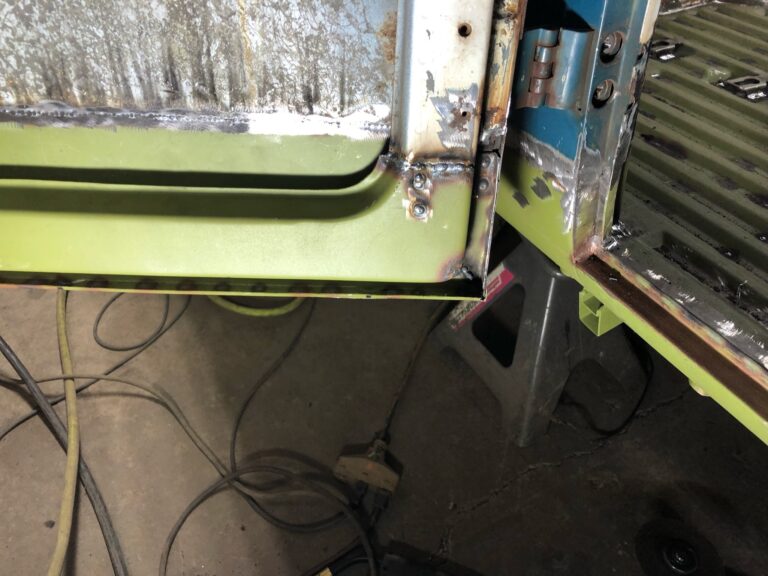 so-42 vw camper bus restoration cargo door rust repair silver lining auto restoration