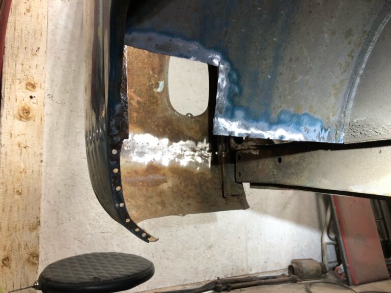 so-42 vw camper bus restoration cargo door rust repair silver lining auto restoration