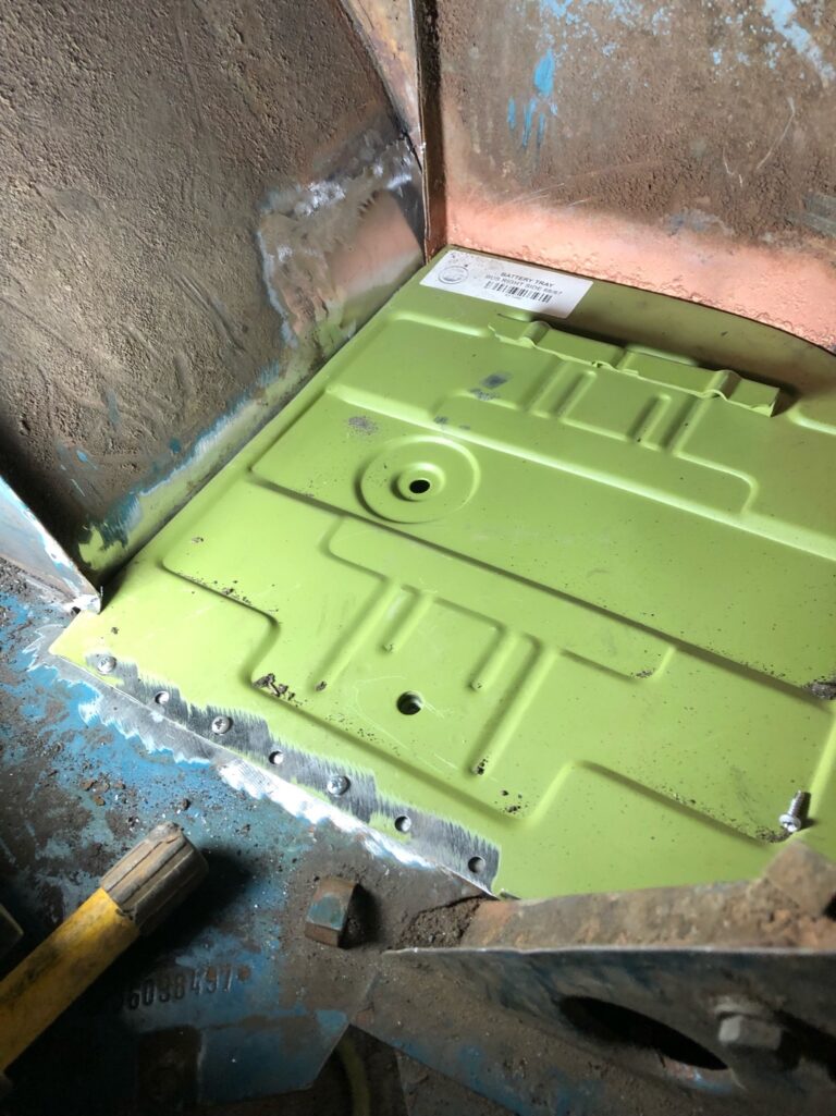 so-42 vw camper bus restoration cargo door rust repair silver lining auto restoration
