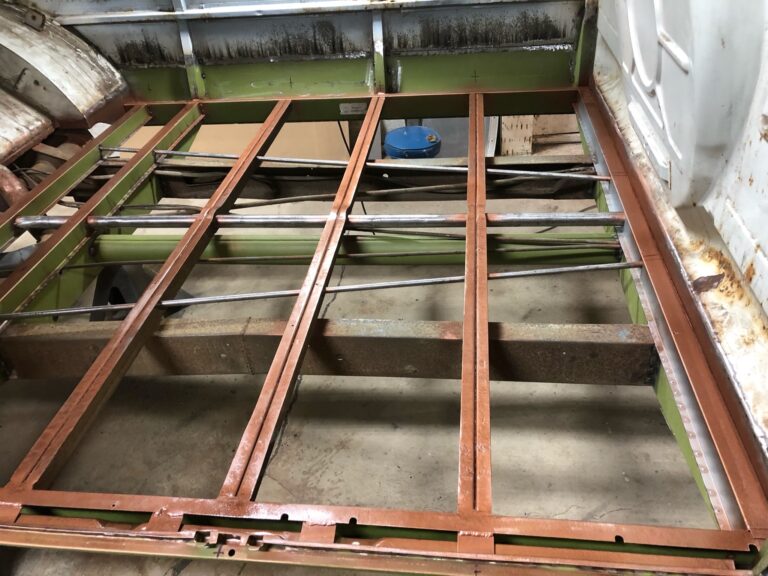 so-42 vw camper bus restoration main floor replacement silver lining auto restoration