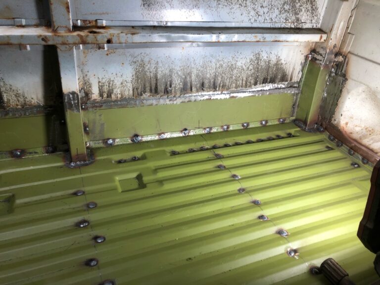 so-42 vw camper bus restoration main floor replacement silver lining auto restoration
