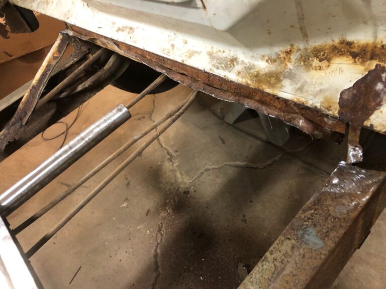 so42 vw camper bus restoration rust repair begins silver lining auto restoration