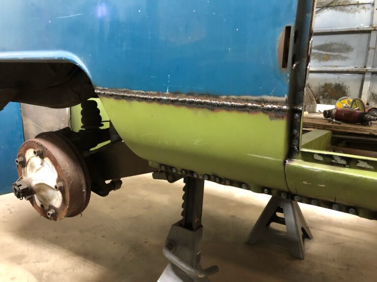 so42 vw camper bus restoration rust repair begins silver lining auto restoration