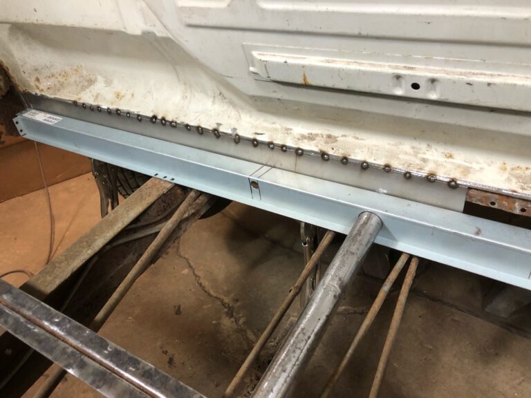 so42 vw camper bus restoration rust repair begins silver lining auto restoration