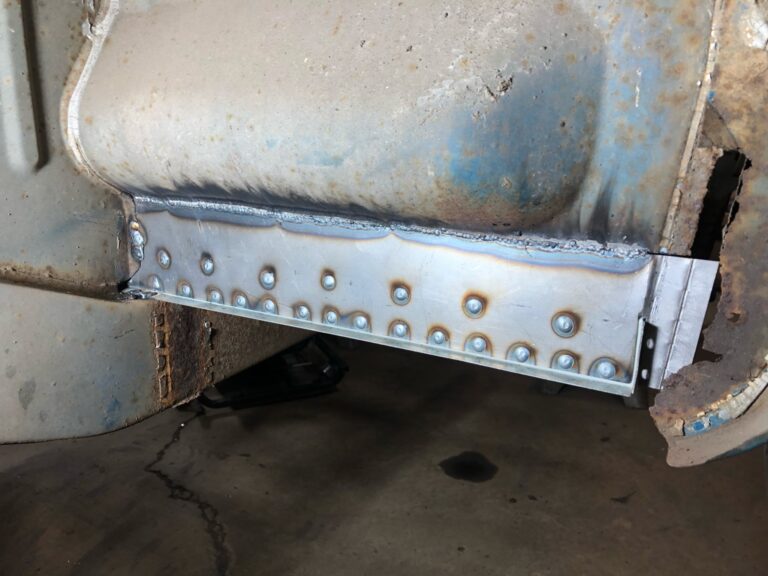 so42 vw camper bus restoration rust repair begins silver lining auto restoration