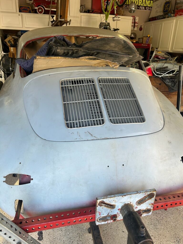 1963 porsche 356 arrival at the shop silver lining auto restoration