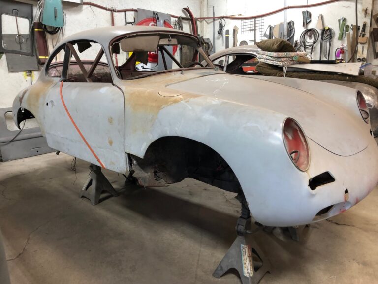 1963 porsche 356 arrival at the shop silver lining auto restoration
