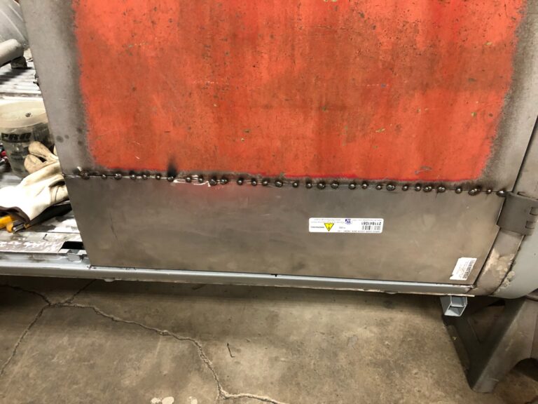 1963 23 window deluxe vw bus cargo door rust repair silver lining auto restoration oregon