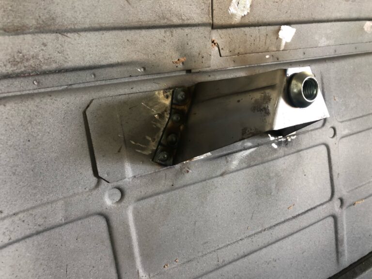 1963 23 window deluxe vw bus front door rust repair silver lining auto restoration oregon