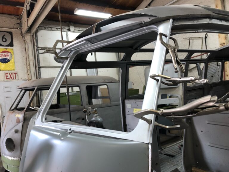 1963 23 window deluxe bus main floor replacement silver lining auto restoration oregon