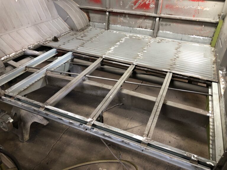 1963 23 window deluxe bus main floor replacement silver lining auto restoration oregon