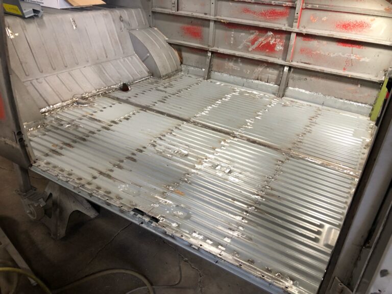 1963 23 window deluxe bus main floor replacement silver lining auto restoration oregon