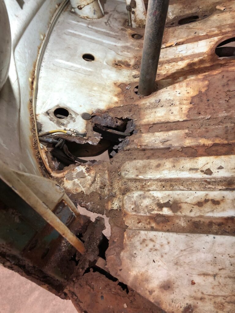 1965 21 window deluxe bus arrival at the shop silver lining auto restoration