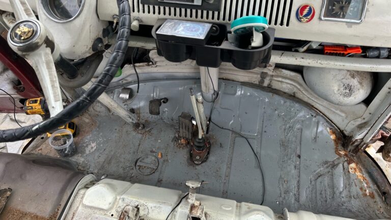 1966 21 window bus survivor arrival at shop silver lining auto restoration