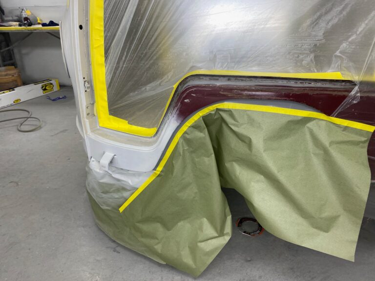 1966 21 window deluxe vw bus exterior paint blend silver lining auto restoration