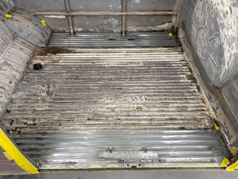 1966 21 window deluxe vw bus interior paint silver lining auto restoration