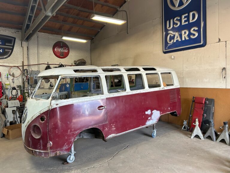 1966 21 window bus survivor tear down silver lining auto restoration