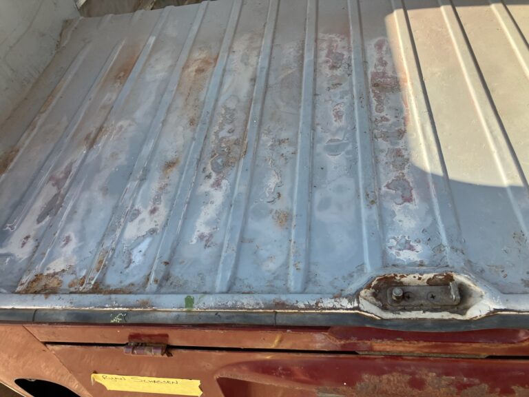 1966 21 window deluxe vw bus sheet metal prep for paint silver lining auto restoration