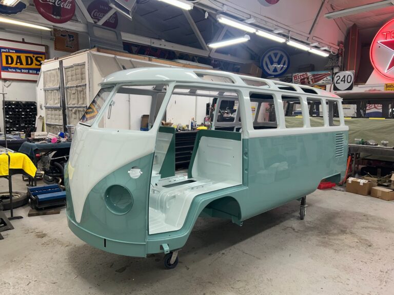 1963 23 window deluxe vw bus upholstery starts silver lining auto restoration