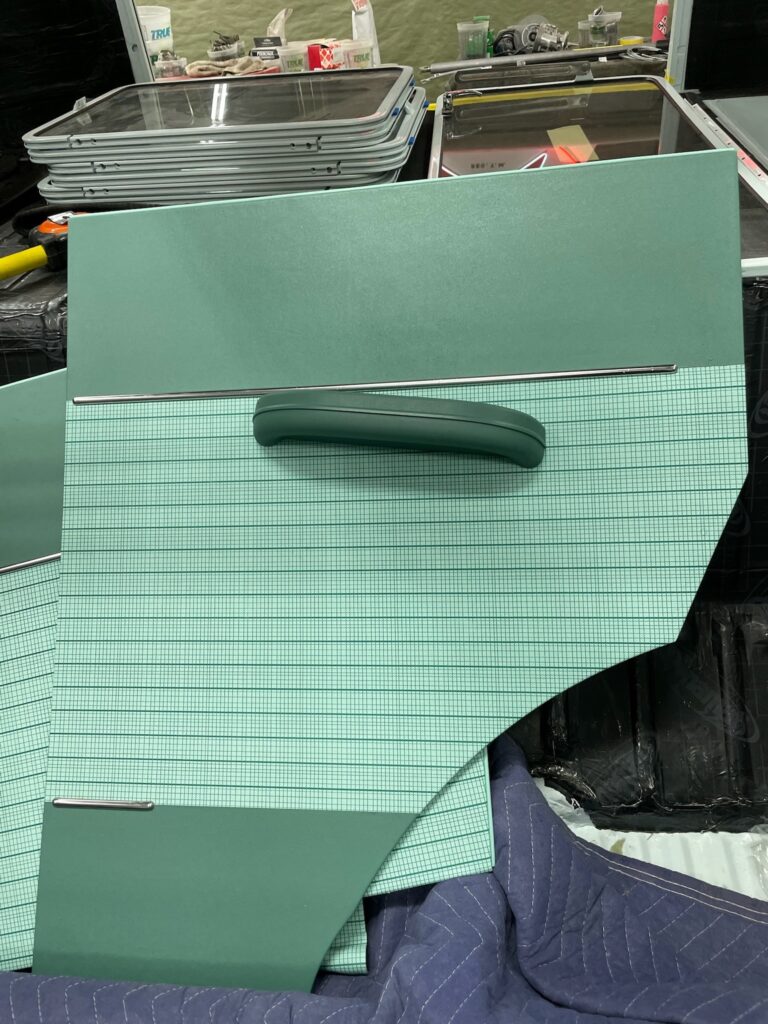 1963 23 window deluxe vw bus upholstery starts silver lining auto restoration