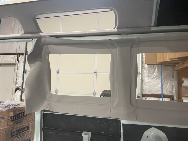 1963 23 window deluxe vw bus upholstery starts silver lining auto restoration