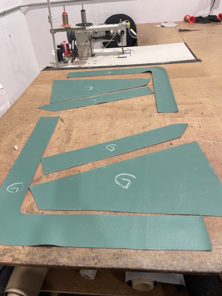 1963 23 window deluxe vw bus upholstery starts silver lining auto restoration