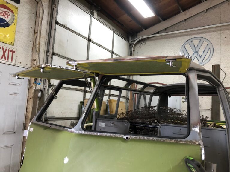 1965 21 window deluxe vw bus bumper fitment silver lining auto restoration oregon