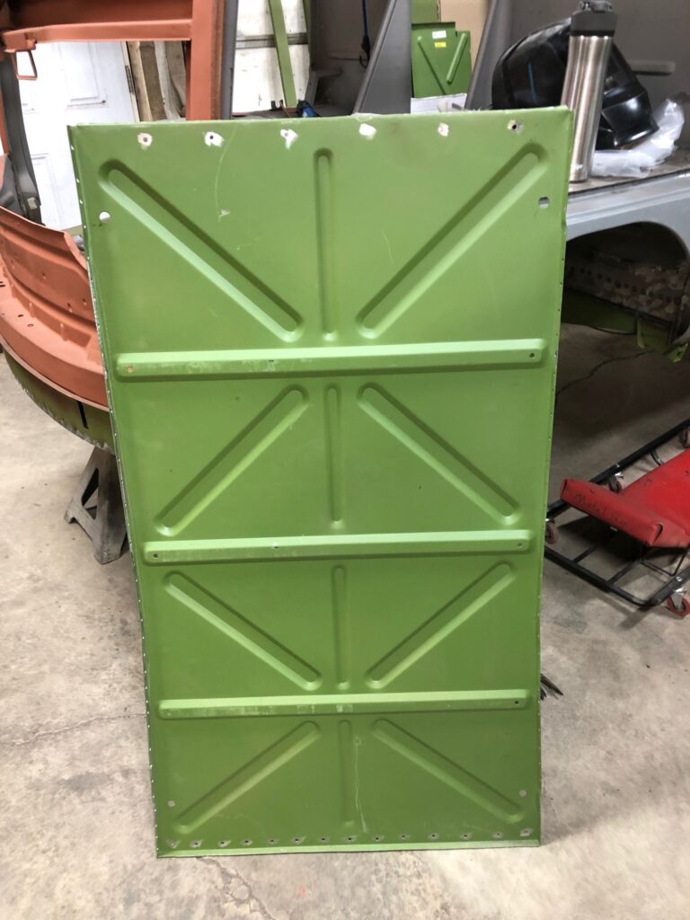 1965 21 window deluxe vw bus main floor and belly pans replacement silver lining auto restoration oregon