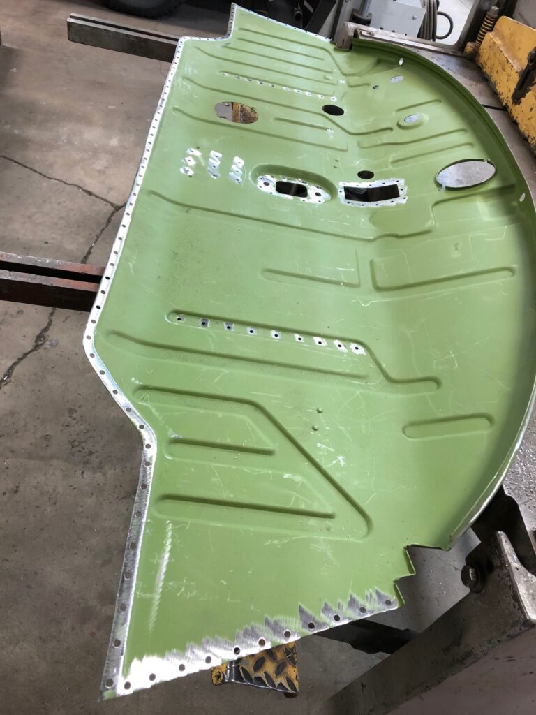 1965 21 window deluxe vw bus nose repair replacement silver lining auto restoration oregon