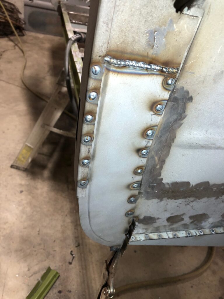 1965 21 window vw deluxe bus rust repair continues silver lining auto restoration oregon