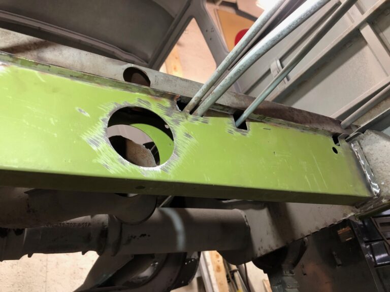 1965 21 window vw deluxe bus rust repair continues silver lining auto restoration oregon