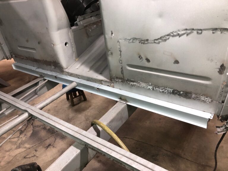 1965 21 window vw deluxe bus rust repair continues silver lining auto restoration oregon