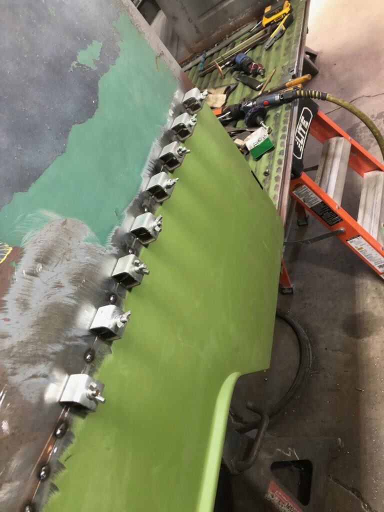 1965 21 window deluxe vw bus wheel well replacement silver lining auto restoration oregon