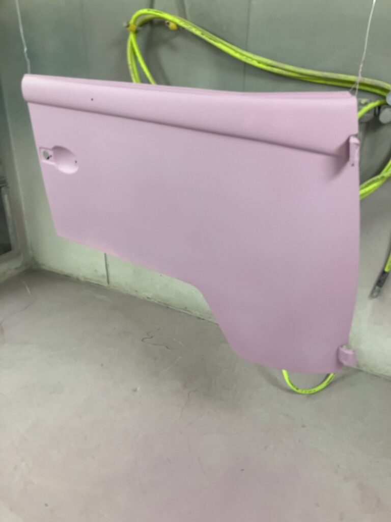 1966 vw microbus body in epoxy post body work silver lining auto restoration oregon