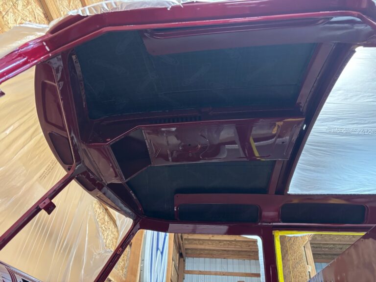 1959 vw panel bus sound deadening silver lining auto restoration oregon