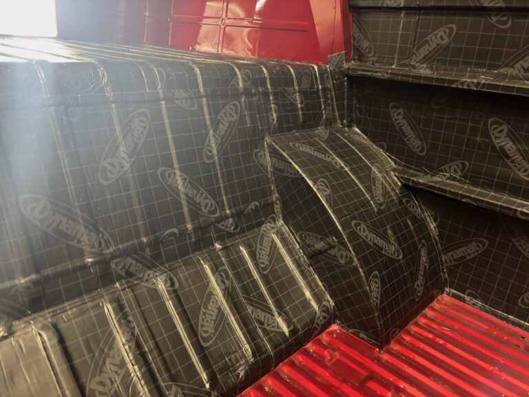 1959 vw panel bus sound deadening silver lining auto restoration oregon