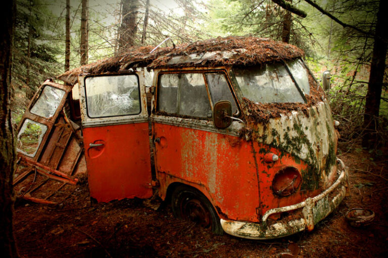 1961 23 window deluxe vw bus found in woods silver lining auto restoration