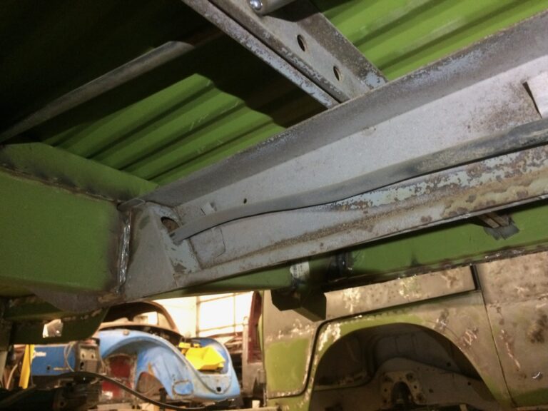 1963 23 window deluxe mouse grey belly pan replacement silver lining auto restoration oregon