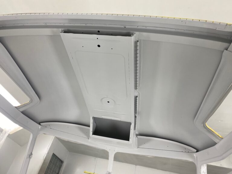 1963 23 window mouse grey deluxe interior in paint silver lining auto restoration oregon