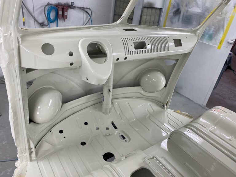 1963 23 window mouse grey deluxe interior in paint silver lining auto restoration oregon